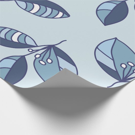 Ditsy Snowflake pattern backgrounds textures Cadeaupapier (Hoek)