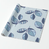 Ditsy Snowflake pattern backgrounds textures Cadeaupapier (Uitgerold)