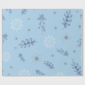 Ditsy Snowflake pattern backgrounds textures Cadeaupapier (Vlak)