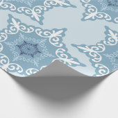 Ditsy Snowflake pattern backgrounds textures Cadeaupapier (Hoek)