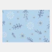 Ditsy Snowflake pattern backgrounds textures Inpakpapier Vel (Voorkant)