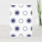 Ditsy Snowflake pattern backgrounds textures Kaart (Achterkant)