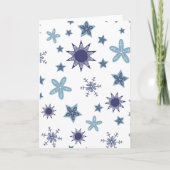 Ditsy Snowflake pattern backgrounds textures Kaart (Voorkant)