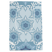 Ditsy Snowflake pattern backgrounds textures Medium Cadeauzakje (Voorkant)