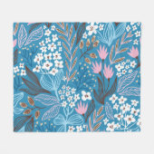 Ditzy Floral: lentedesign. Fleece Deken (Voorkant (Horizontaal))