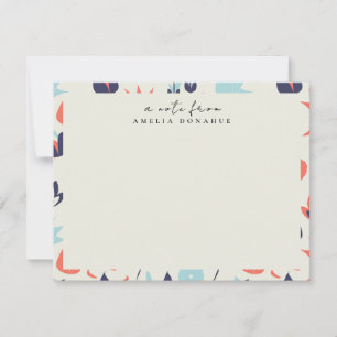 Ditzy Floral Pattern Specialized Stationery Notitiekaartje