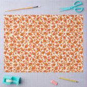 Ditzy Oranje Fishing Pattern Aangepast weefseldocu Tissuepapier (Craft)