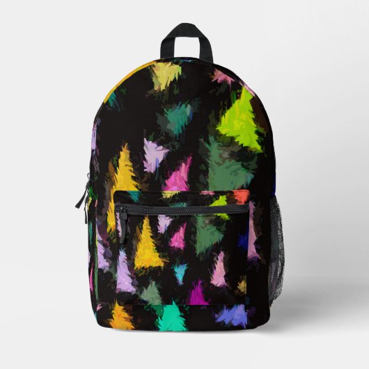 Ditzy Triangles Bedrukte Rugzak (Voorkant)