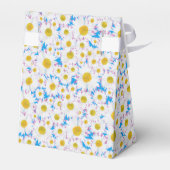 Ditzy White Daisies Custom Tent Favor Box Bedankdoosjes (Achterkant)