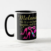 DIVA 50E ANNIVERSAIRE MUG PERSONNALISÉ (Gauche)