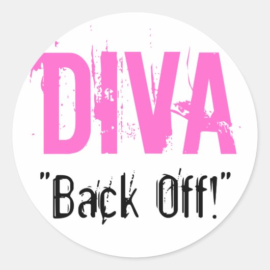 DIVA - "Achteruit!" Stickers (Voorkant)