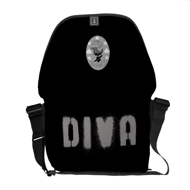 Diva Bag (niet te stoppen Diva versie) Messenger Bag (Achterkant Open)