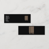 Diva Barcode Style Mini Visitekaartje (Voorkant / Achterkant)