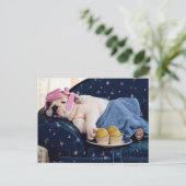 Diva bij het maken briefkaart (Staand voorkant)