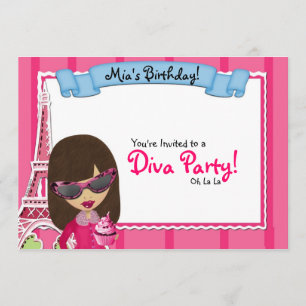 Diva Birthday Kaart