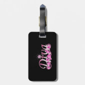 Diva Bling Bagagelabel (Achterkant verticaal)