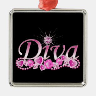 Diva Bling Metalen Ornament