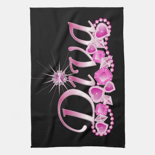 Diva Bling Theedoek (Verticaal)