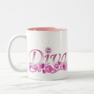 Diva Bling Tweekleurige Koffiemok