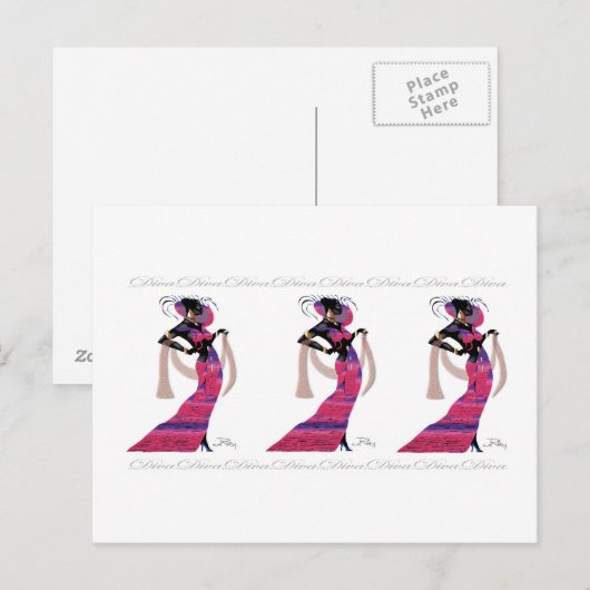 Diva Briefkaart (Voorkant / Achterkant)
