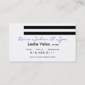 Diva Business Card-sjabloon Visitekaartje (Achterkant)