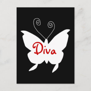 Diva Butterfly I Briefkaart