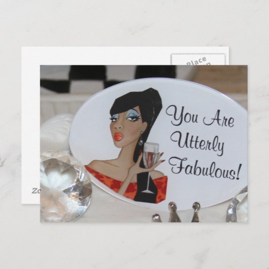 Diva Cake Picks Briefkaart (Voorkant / Achterkant)