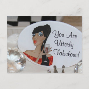 Diva Cake Picks Briefkaart