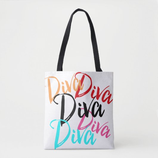 "Diva"-Canvas tas (Voorkant)