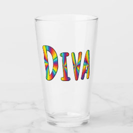DIVA Colorful Fabulous Campy Glas