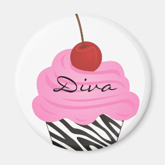 Diva Cupcake Magneet
