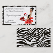 Diva de nettoyage de maison / Africain A. Carte de (Devant / Derrière)