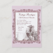 Diva de Nouveau d'art - cartes de visite vintages (Dos)