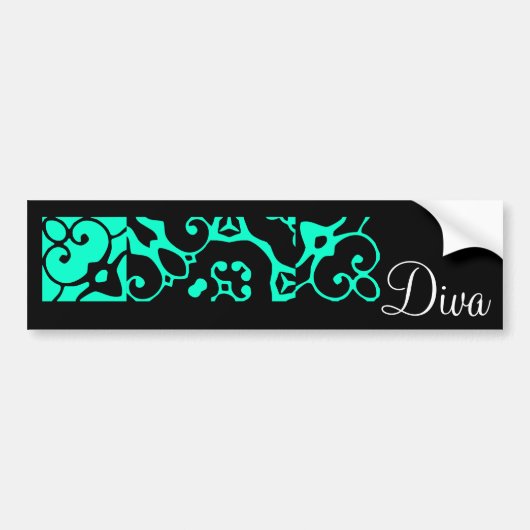 Diva Designer Name II Bumper Sticker (Devant)