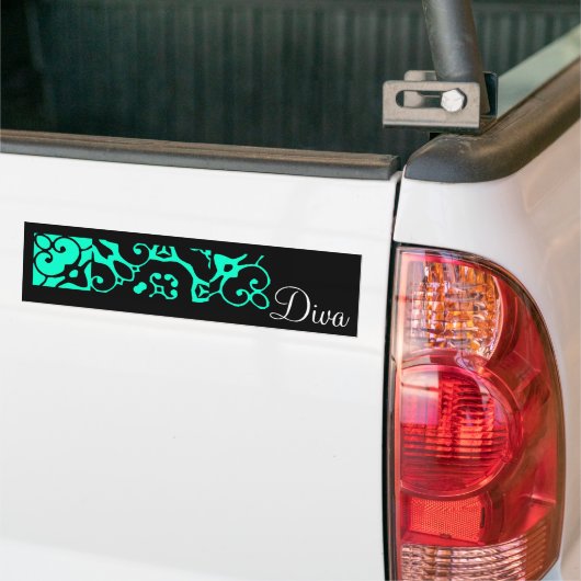 Diva Designer Name II Bumpersticker (Op Truck)