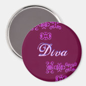 Diva Designer Name IV Magnet Magneet (Voorkant / Achterkant)