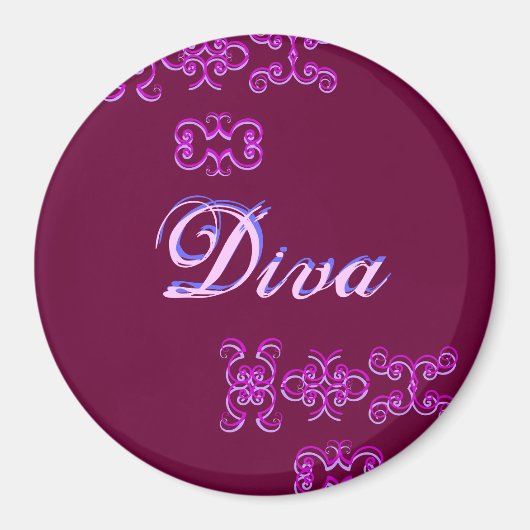 Diva Designer Name IV Magnet Magneet (Voorkant)