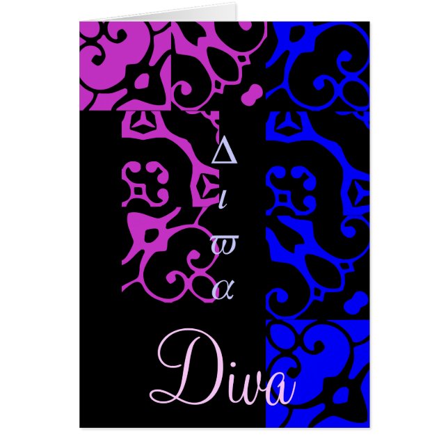 Diva Designer Name Kaart (Voorkant)
