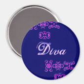 Diva Designer Nom I Magnet (Recto/Verso)