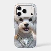 "Diva Diamant : le caniche glamour en étincelles"