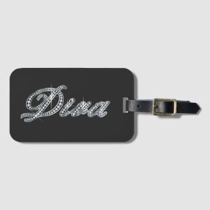 Diva "Diamond Bling" Bagagelabel