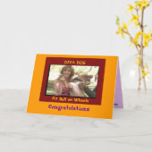 DIVA DOG "Félicitations !" Carte de vœux (Fleur jaune)
