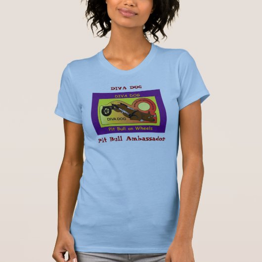 DIVA DOG Paarse Tanktop Dames (Voorkant)