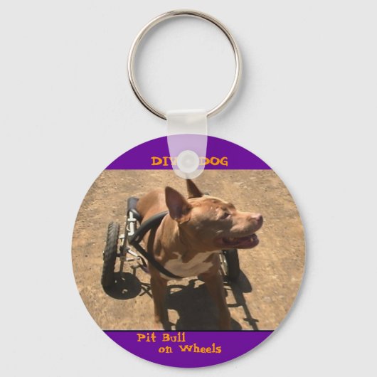 DIVA DOG Rollin' in stijl Sleutelhanger (Voorkant)