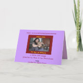 DIVA DOG "Sentez-vous mieux bientôt !" Carte de vœ (Dos)
