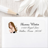 Diva d'un Étiquette de adresse (En situation)