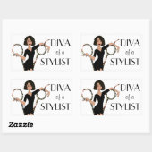 DIVA d'un Étiquette Styliste (Feuille)