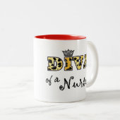 "DIVA d'une infirmière !" Mug à café à deux tons (Devant droit)