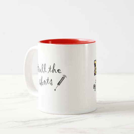 "DIVA d'une infirmière !" Mug à café à deux tons (Devant gauche)