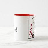 "DIVA" d'une Mug ! Mug à café à deux tons (Centre)